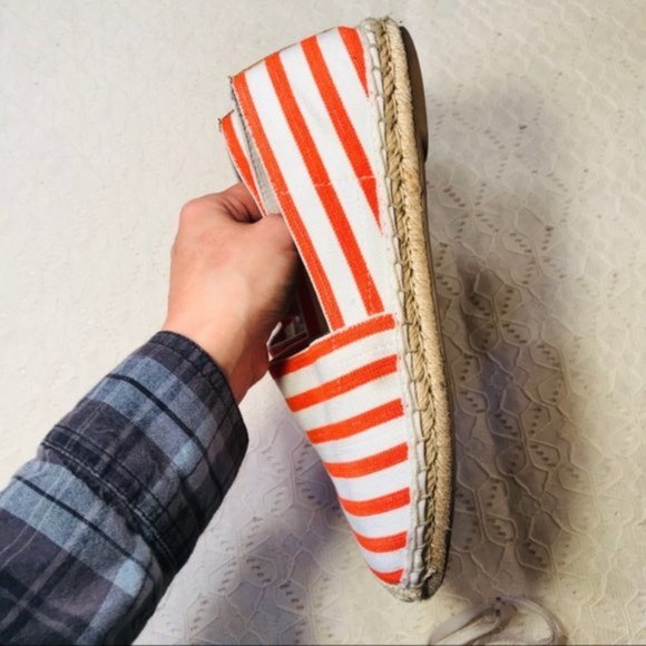 Vionic Valeri Espadrilles Orthopedic Striped Flats - Picture 8 of 9